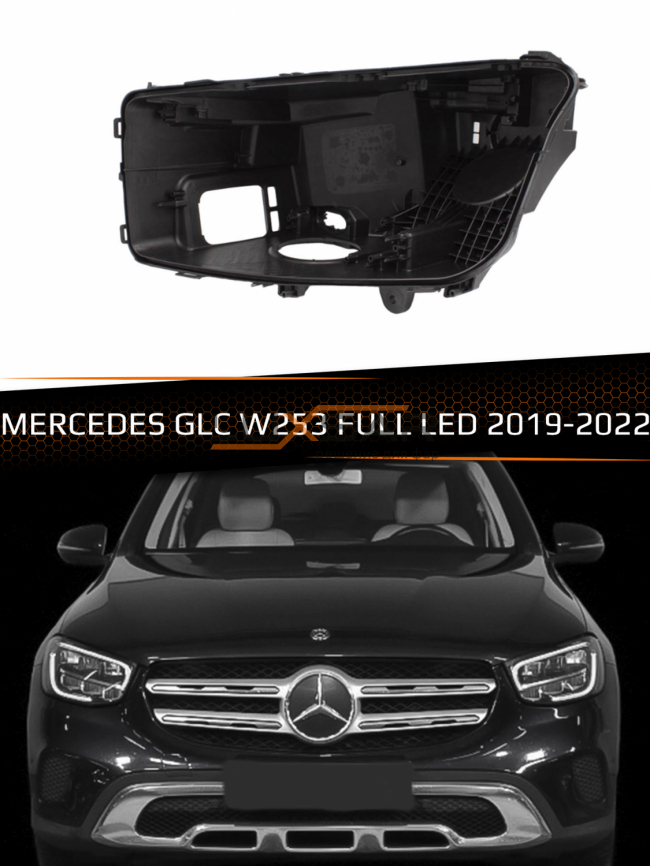 Корпус фары MERCEDES GLC W253 FULL LED (2019-2022) рестайлинг (левый) фото 1