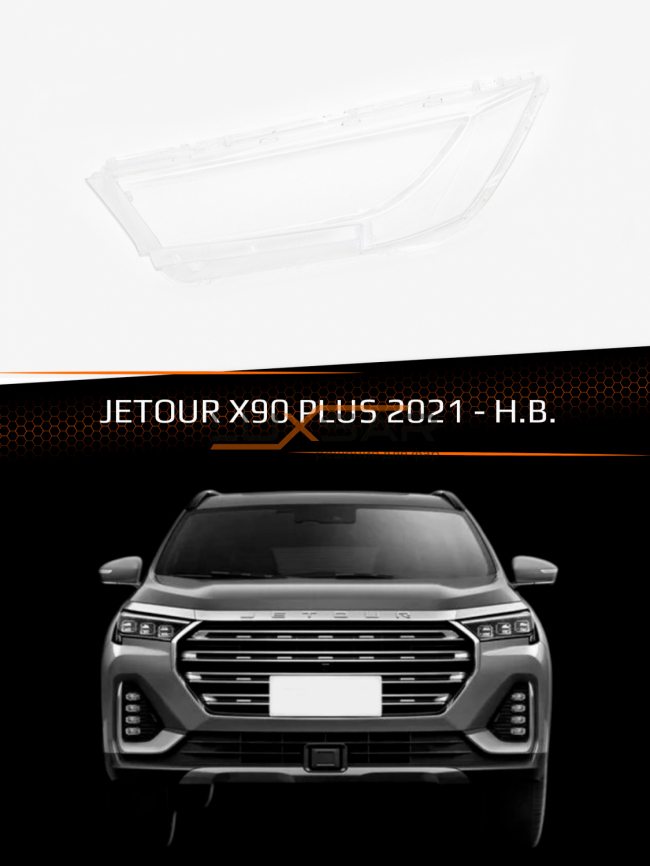 Стекло фары JETOUR X90 PLUS (2021-н.в.) (левое) фото 1